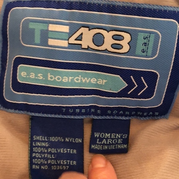 Turbine Boardwear T=408 Moisture Wicking Snowboard Jacket Size Large - Picture 13 of 16